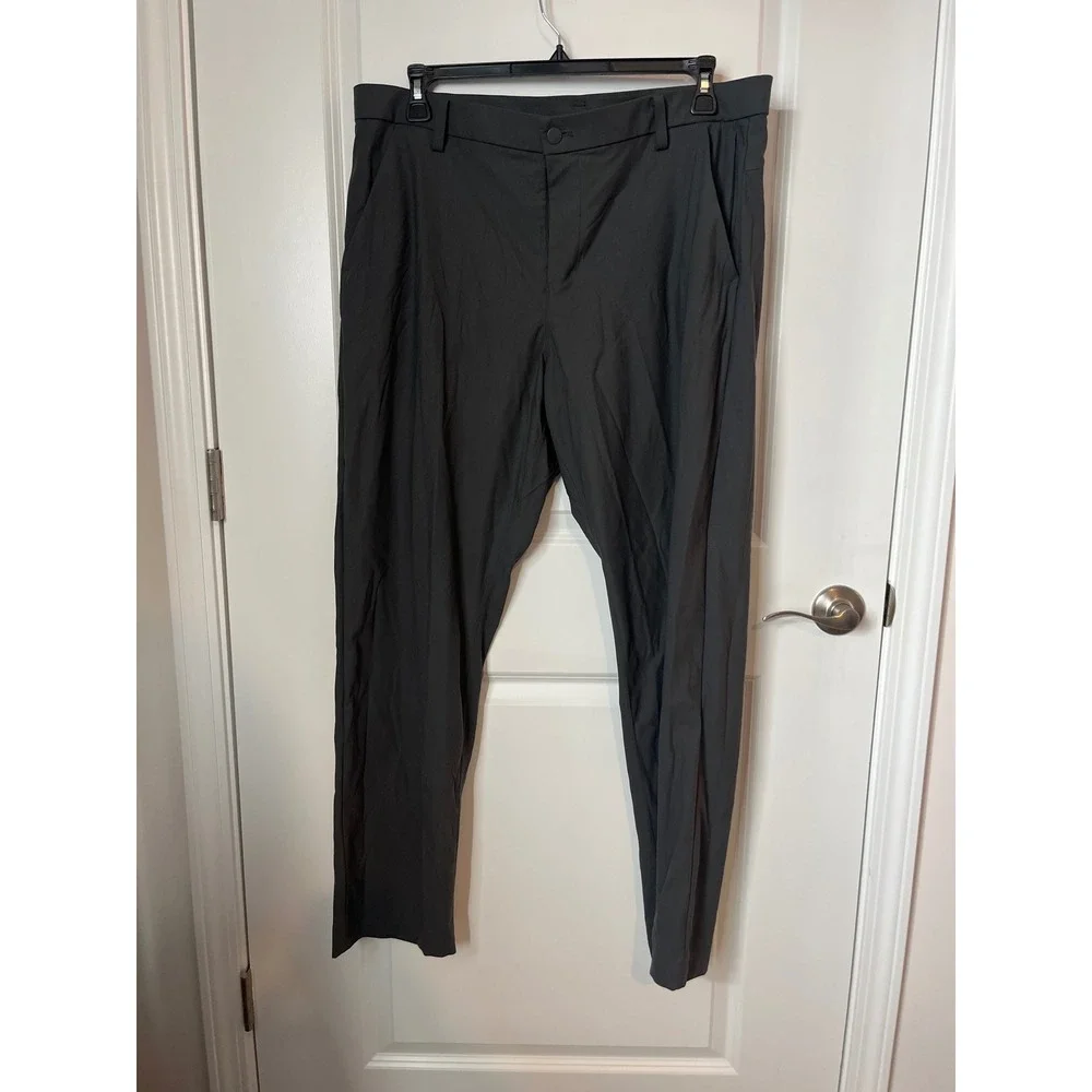 Lululemon Commission Pant Classic Fit Charcoal Grey Trousers 37x30